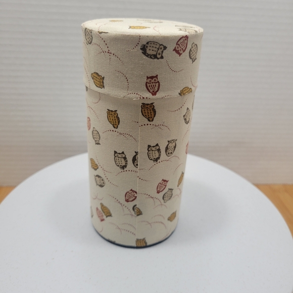 Oriental Tea Canister Tea Caddy Japanese Style Owls - Picture 8 of 14